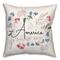 Floral America Throw Pillow